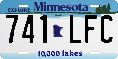 MN license plate 741LFC