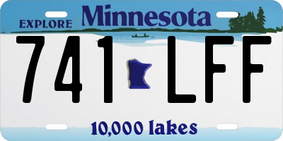 MN license plate 741LFF