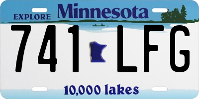 MN license plate 741LFG