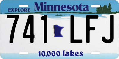 MN license plate 741LFJ
