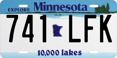 MN license plate 741LFK