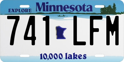 MN license plate 741LFM