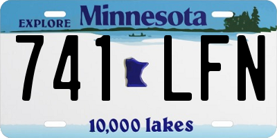 MN license plate 741LFN