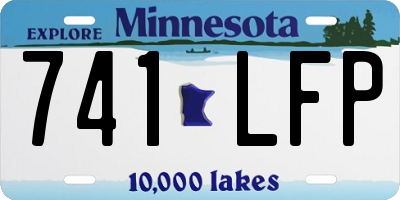 MN license plate 741LFP