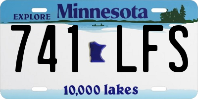 MN license plate 741LFS