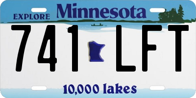 MN license plate 741LFT