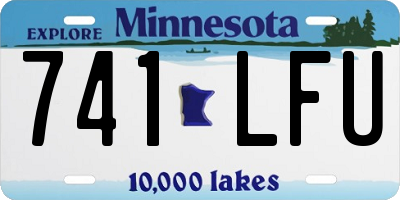 MN license plate 741LFU