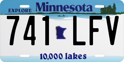MN license plate 741LFV