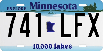 MN license plate 741LFX