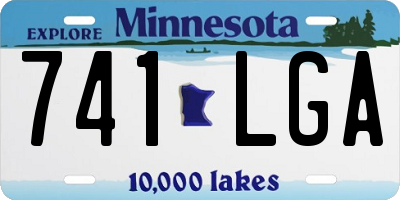 MN license plate 741LGA