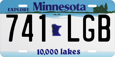 MN license plate 741LGB