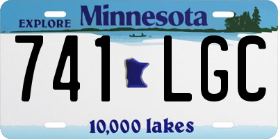 MN license plate 741LGC
