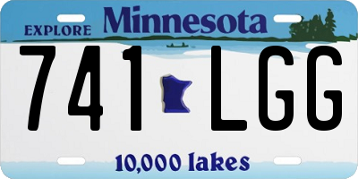 MN license plate 741LGG