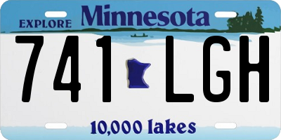 MN license plate 741LGH