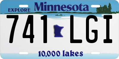 MN license plate 741LGI