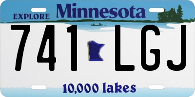 MN license plate 741LGJ
