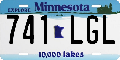MN license plate 741LGL