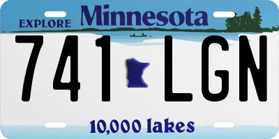 MN license plate 741LGN