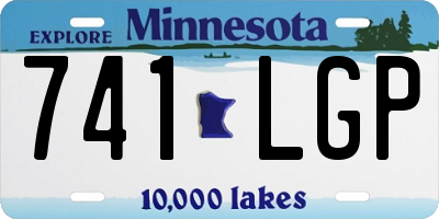 MN license plate 741LGP