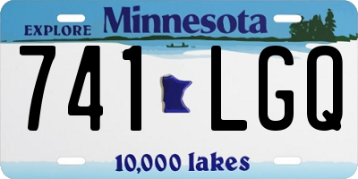 MN license plate 741LGQ