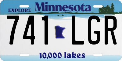 MN license plate 741LGR