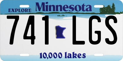 MN license plate 741LGS