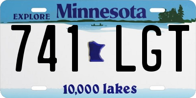 MN license plate 741LGT
