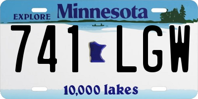 MN license plate 741LGW