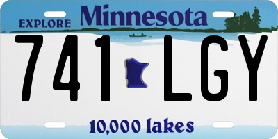 MN license plate 741LGY