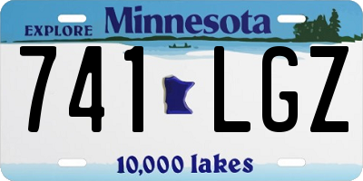 MN license plate 741LGZ