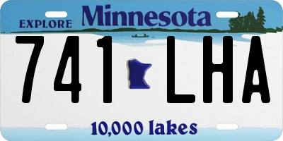 MN license plate 741LHA