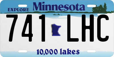 MN license plate 741LHC