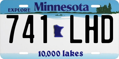 MN license plate 741LHD