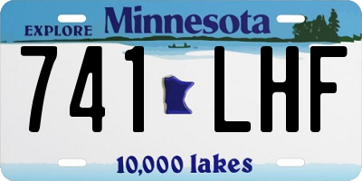 MN license plate 741LHF