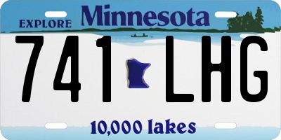 MN license plate 741LHG