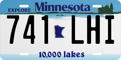 MN license plate 741LHI