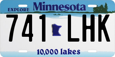 MN license plate 741LHK