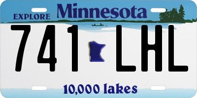 MN license plate 741LHL
