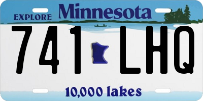 MN license plate 741LHQ