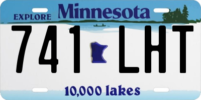MN license plate 741LHT