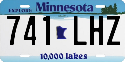 MN license plate 741LHZ