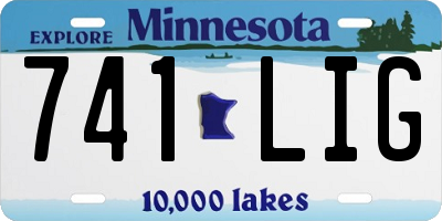 MN license plate 741LIG