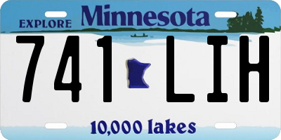 MN license plate 741LIH