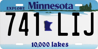 MN license plate 741LIJ