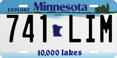 MN license plate 741LIM