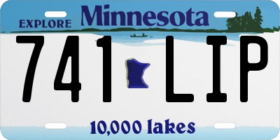 MN license plate 741LIP