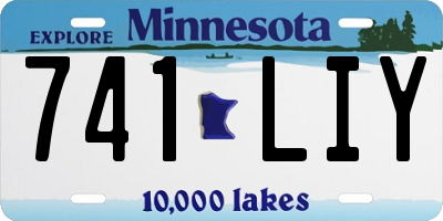 MN license plate 741LIY