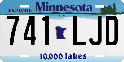 MN license plate 741LJD