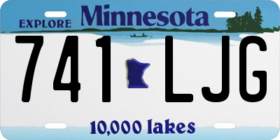 MN license plate 741LJG