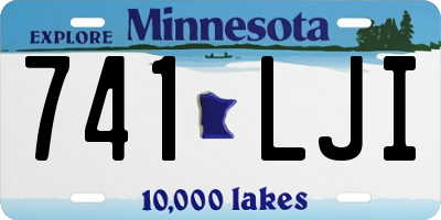 MN license plate 741LJI